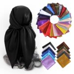 90*90cm Plain Silk Scarf