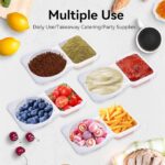 12pcs Double Compartment Plastic Snack Containers - Image 3