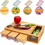Bamboo Cutting Board with Drawers & Accessories - Image 2