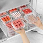 6pcs Stackable Freezer Storage Containers for Fresh and Healthy Foods