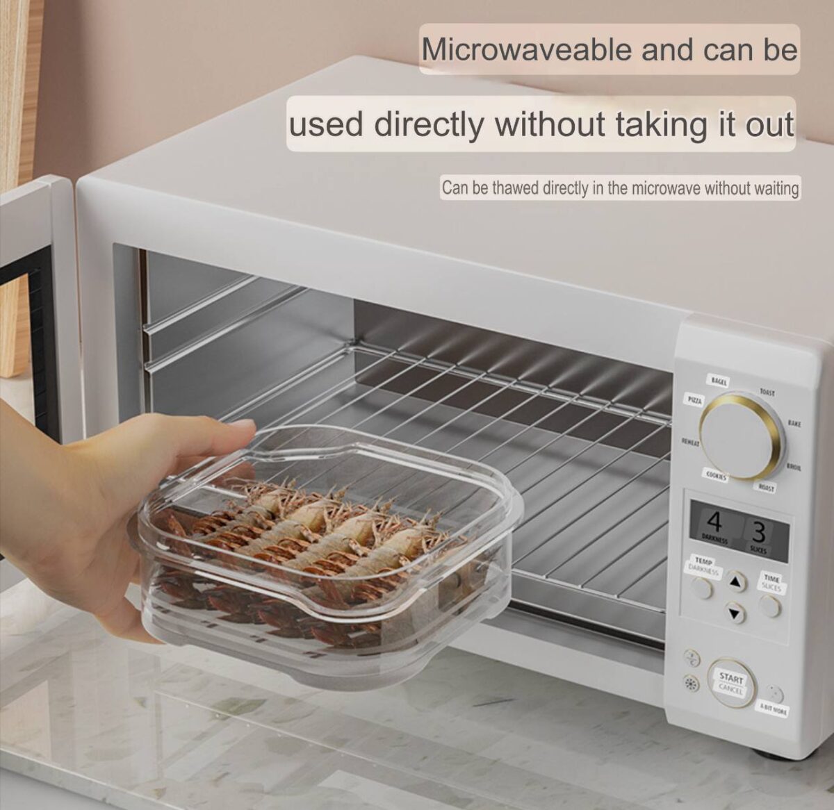 6pcs Stackable Freezer Storage Containers for Fresh and Healthy Foods - Image 4