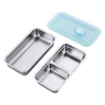 Partitioned Stainless Steel Grab & Go Containers - Image 2