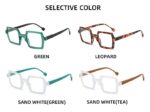 Retro Trend Anti Blue Square Frames - Image 2
